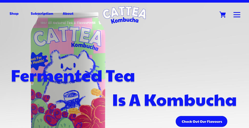 Cattea figma web design